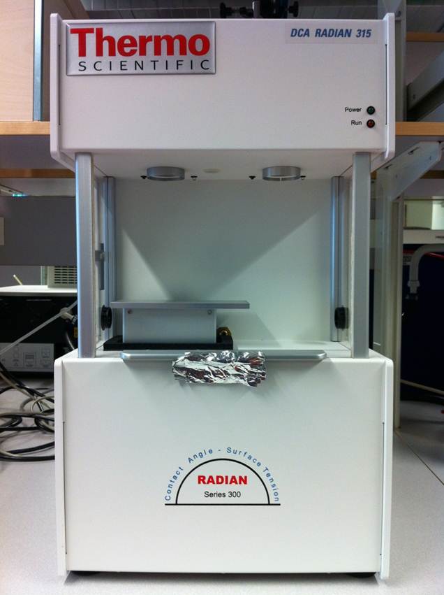 Picture of Dynamic Contact Angle (DCA) analyzer - Wilhelmy plate