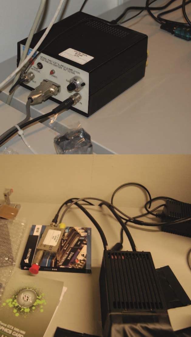 Picture of XR-100CR X-ray Detector, Preamplifier and Cooling System